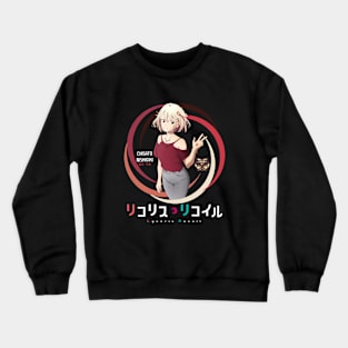 Chisato Nishikigi (White Text) Crewneck Sweatshirt